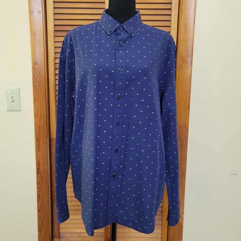 EUC Goodfellow & Co Long Sleeve Northrop Shirt Size Large Standard